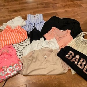 Bundle of 12 woman tops